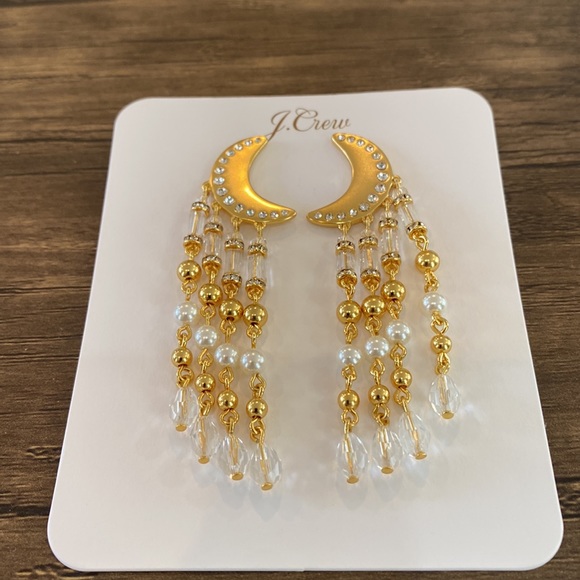 J. Crew Franchi Moon Pearl Earrings - Picture 9 of 12